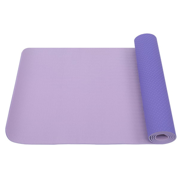 6mm Purple Yoga Mat With Carrying Strap Eco Friendly Pilates Gym Non-Slip Equio